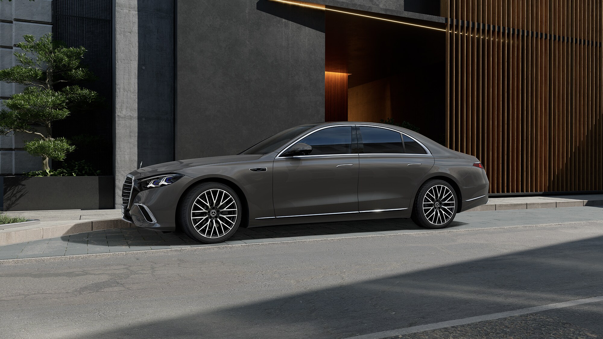 Die neue Mercedes-Benz S-Klasse Limousine aus nächster Nähe.