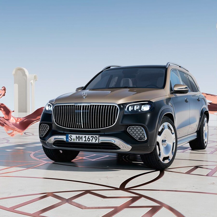 Peinture bicolore sur la Mercedes-Maybach GLS avec nouvelle face avant