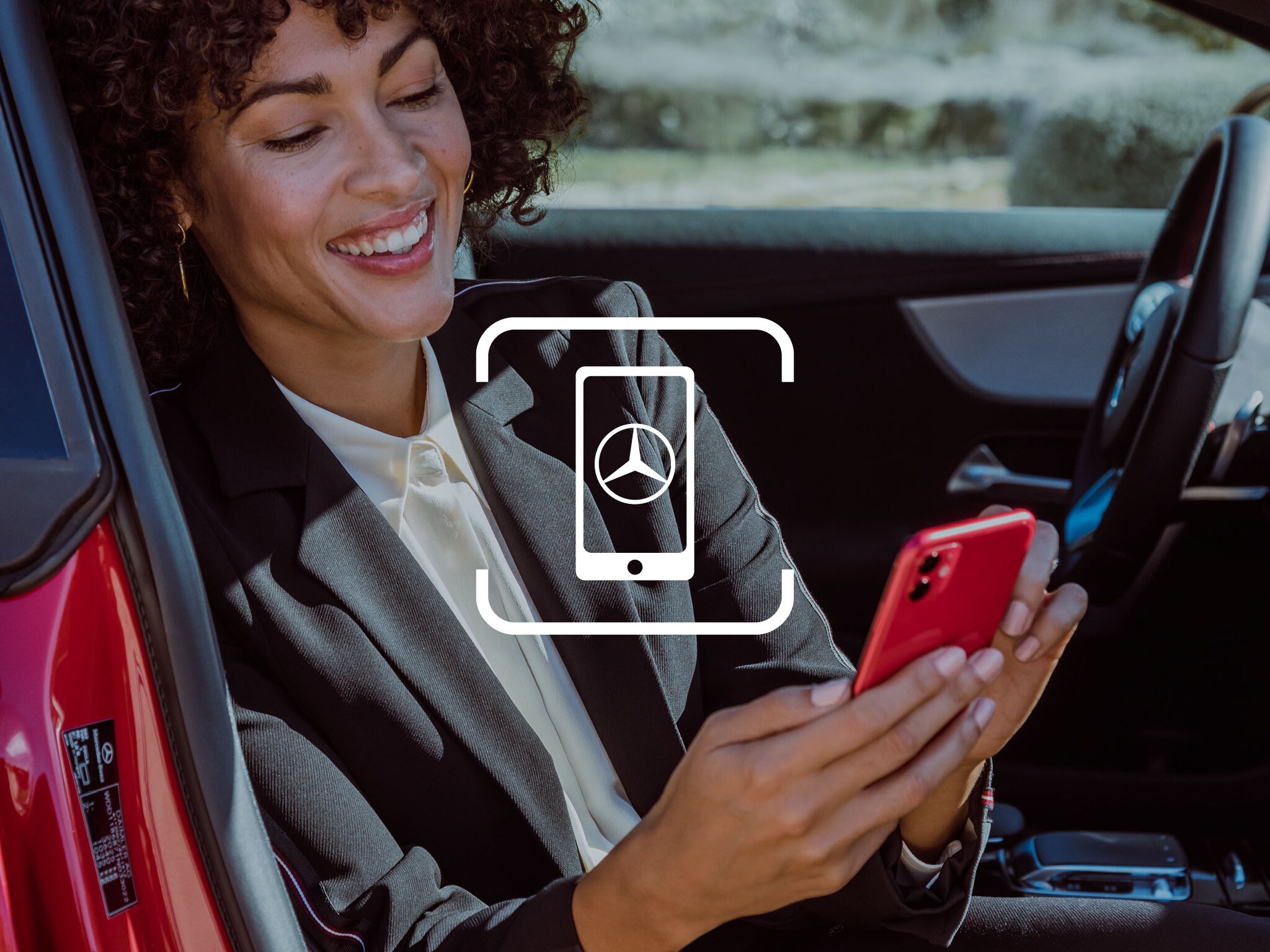 Das Icon stellt symbolisch die Connectivity für Mercedes-Benz Certified dar.