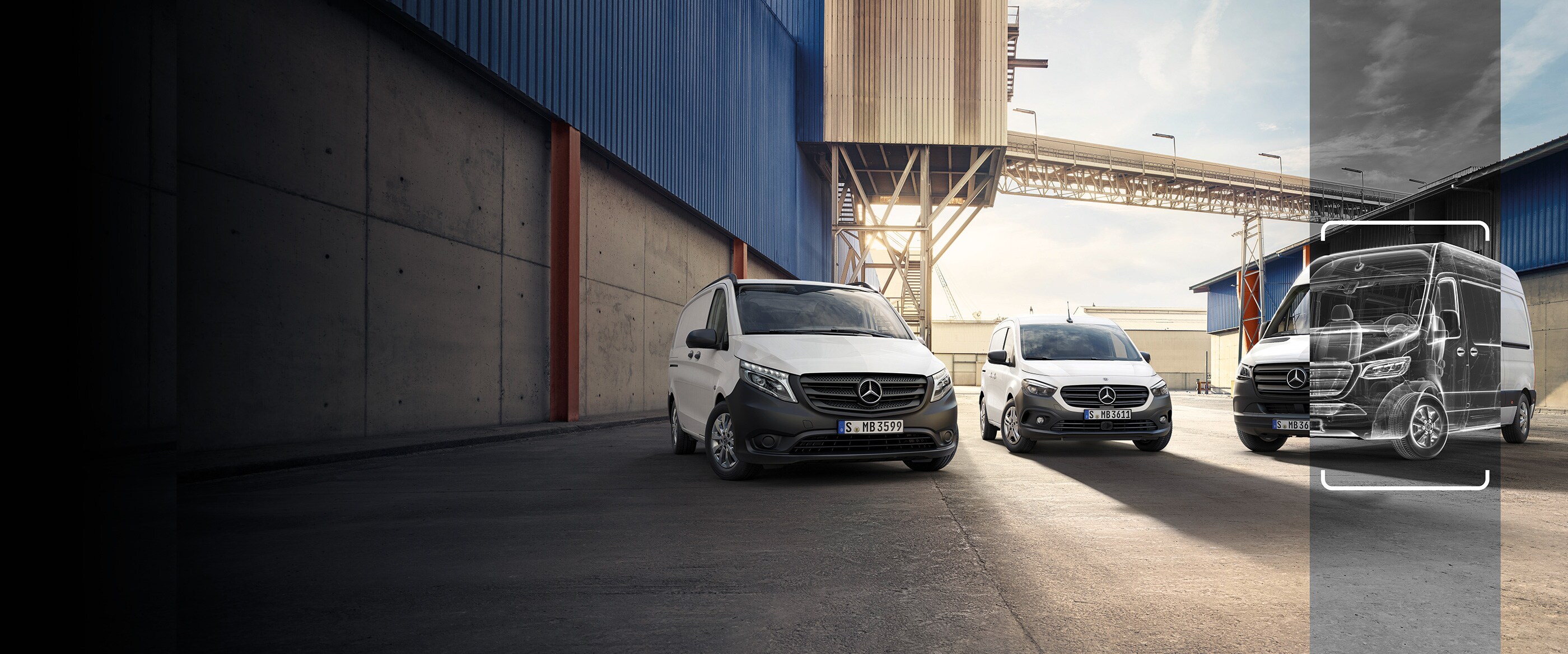 Gamma di furgoni Mercedes-Benz.