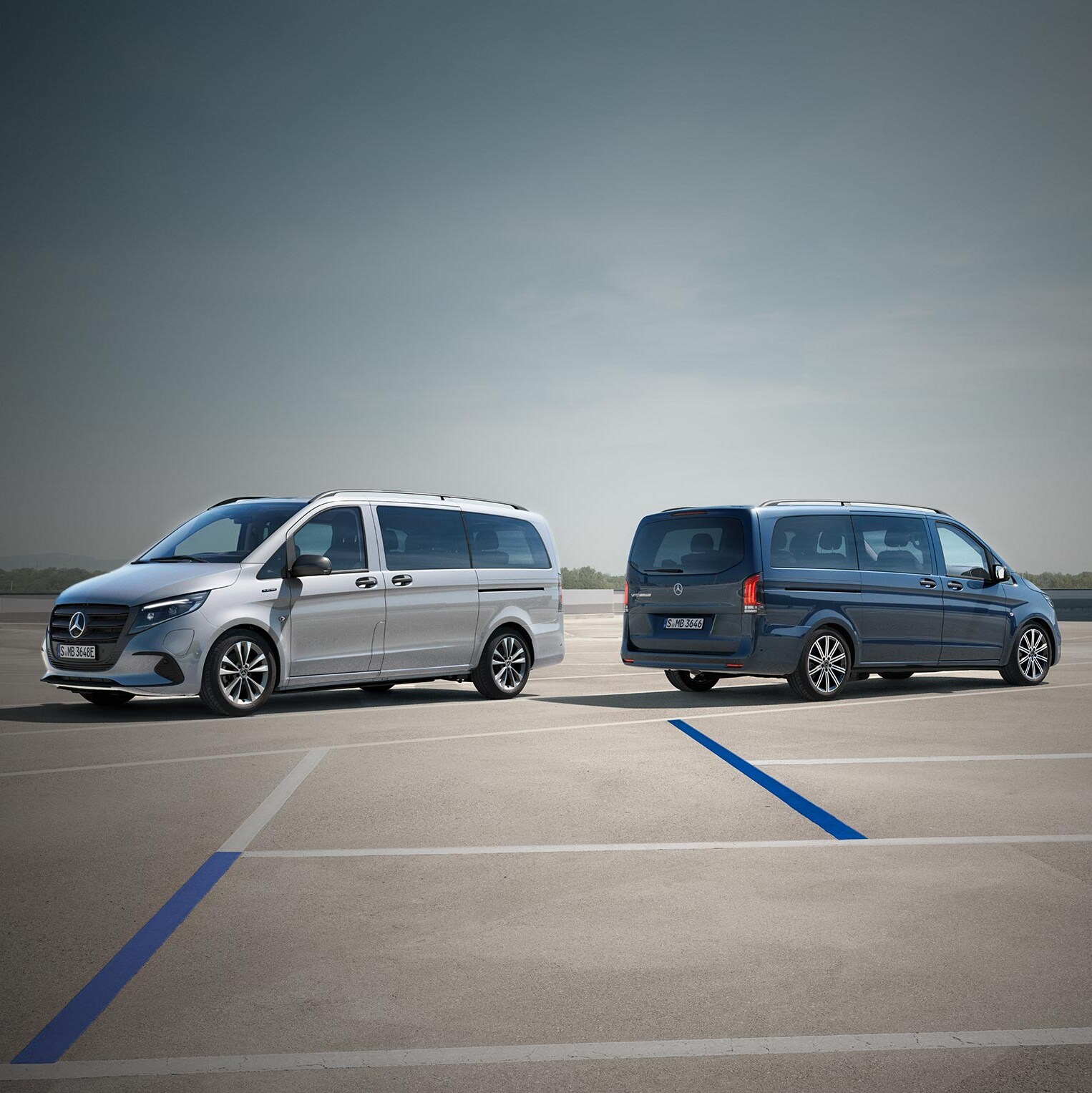 Les Mercedes-Benz eVito et Vito en version vans Tourer.