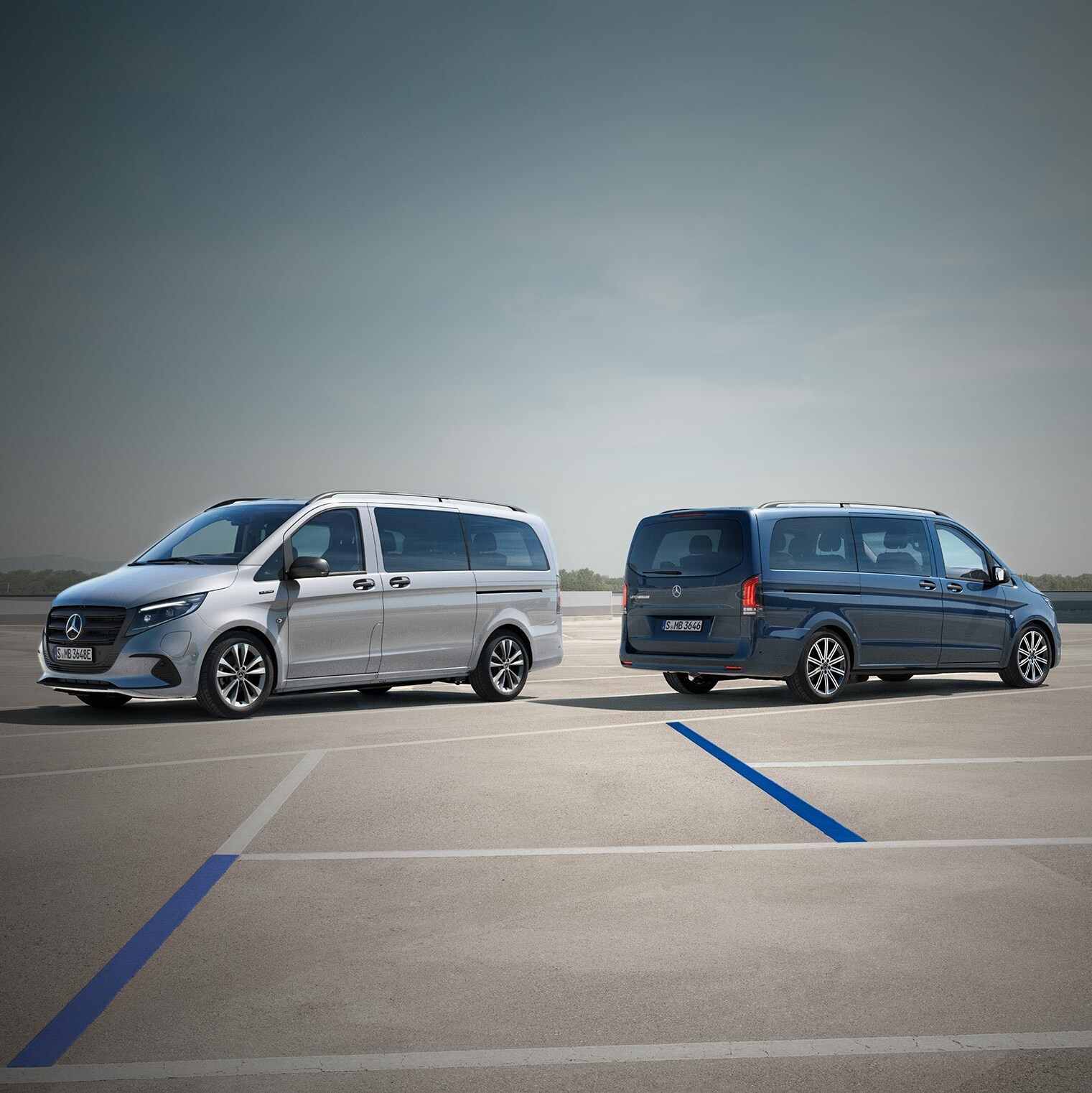 Der Mercedes-Benz eVito und Vito als Tourer.