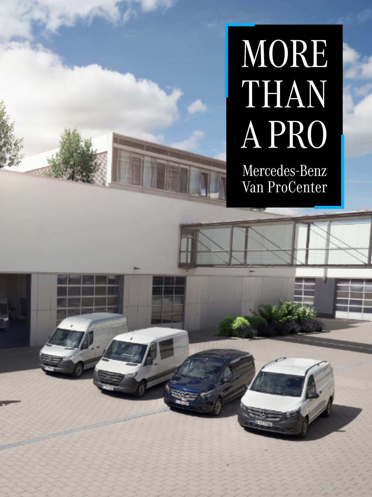 Veicoli commerciali Mercedes-Benz davanti al Van ProCenter.